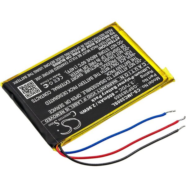 JBL GSP383555 3.7V 800mAh Li-Polymer kõlari aku - Image 2