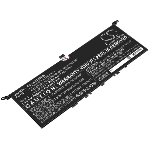 CS- sülearvuti aku Lenovo 5B10R32748, 928QA232H, 15.36V Li-Polymer 2650mAh-40.70Wh