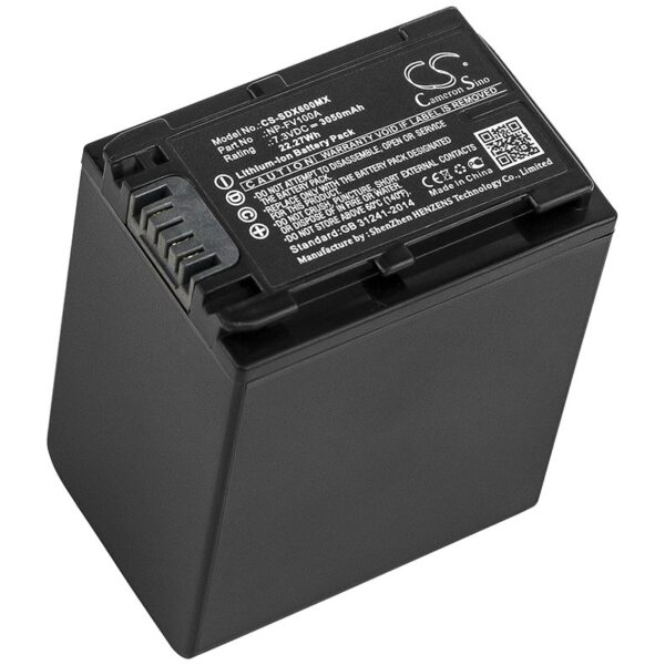 Sony NP-FV100A,  7.3V Li-ion 3050mAh-22.27Wh aku