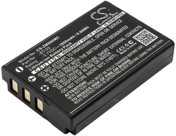 ZOOM BT-03 3.7V 1800mAh Li-ion kaamera aku