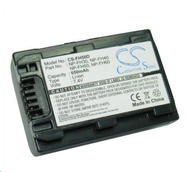 Sony NP-FH50 kaamera aku 650mAh