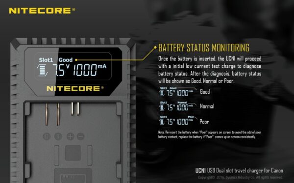 Nitecore LP-E6, LP-E6N UCN1 laadija - Image 2