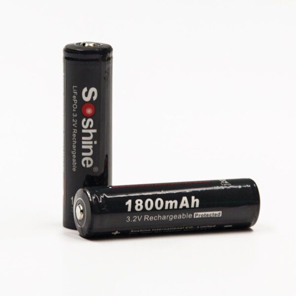 Soshine 1800mAh 3.2V 18650 LiFePO4 aku - Image 2