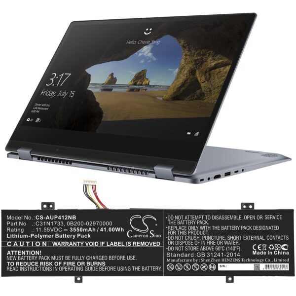 CS sülearvuti aku Asus VivoBook Flip 14, C22-1018 3550mAh - Image 5