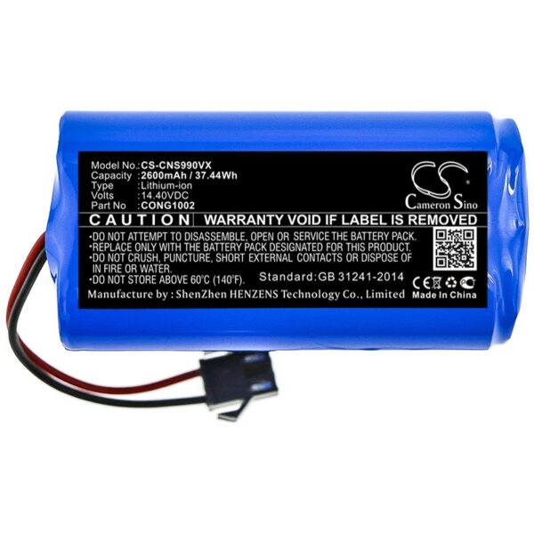 Mamibot , ExVac 660, ExVac 680S, ExVac 880 14.4V Li-ion 2600mAh-37.44Wh aku - Image 3