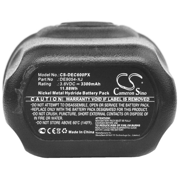 Dewalt DE9054, DE9054-XJ 3.6V 3300mAh tööriistaaku Ni-MH - Image 3