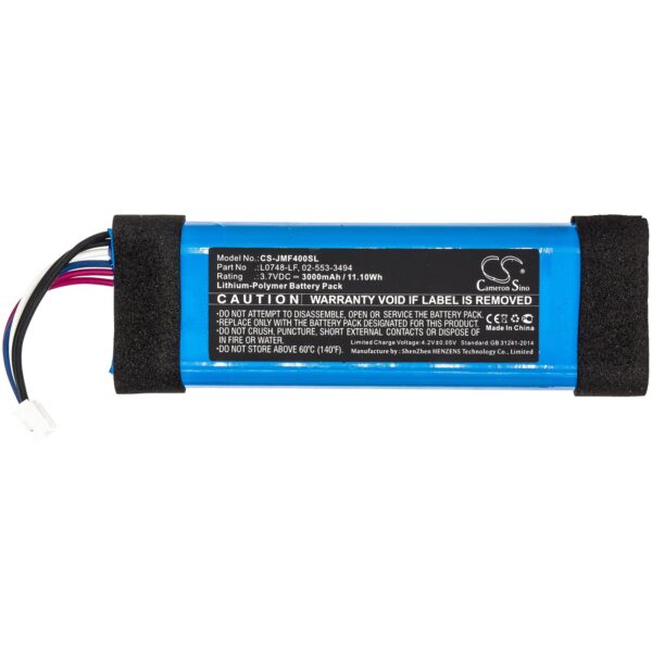 JBL 02-553-3494, L0748-LF, Flip Essential 3.7V Li-Polymer 3000mAh-11.10Wh aku - Image 3