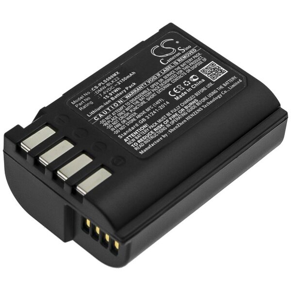 Panasonic DMW-BLK22,  7.4V Li-ion 2150mAh-15.91Wh aku