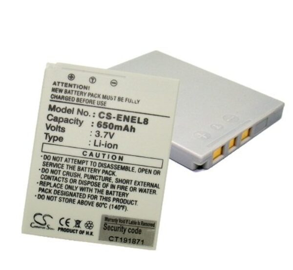Nikon EN-EL8 kaamera aku 650mAh