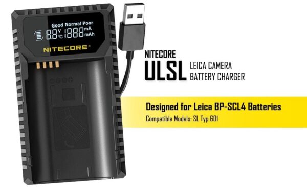 Nitecore ULSL akulaadija Leica fotoaparaadile (BP-SCL4) - Image 2