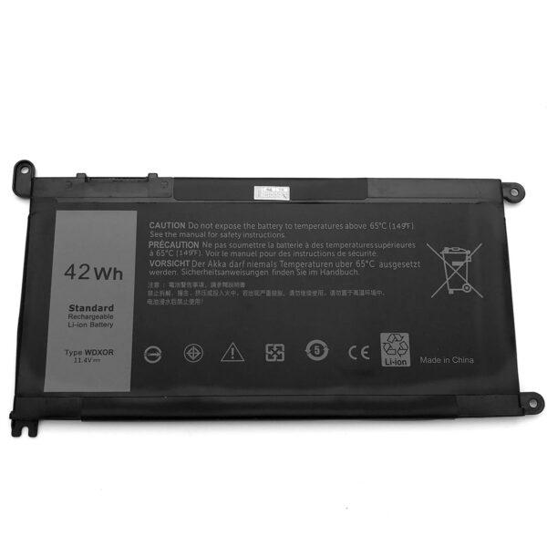 DELL WDX0R, T2JX4, 17368-0027 42Wh 11.4V Li-ion sülearvuti aku