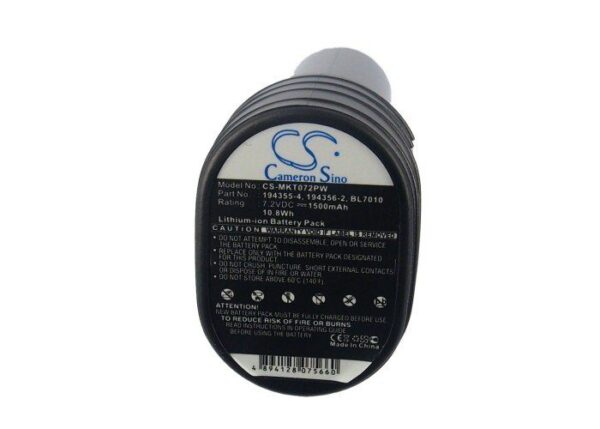 Makita 194355-4, 194356-2, BL7010 7.2V 1500mAh tööriistaaku Li-ion - Image 5