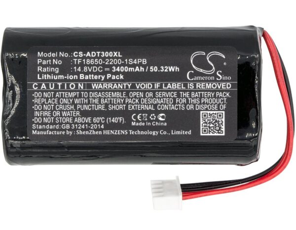 Audio Pro TF18650-2200-1S4PB 14.8V 3400mAh Li-ion kõlari aku - Image 3