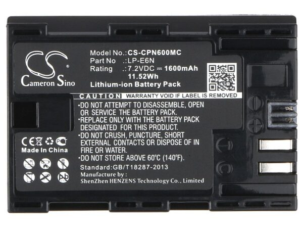 Canon LP-E6N 1600mAh Li-ion aku - Image 5