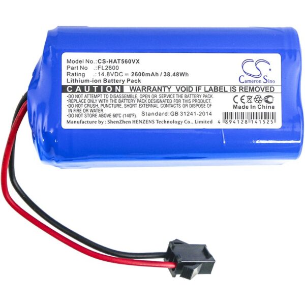 Haier FL2600 14.8V 2600mAh Li-ion tolmuimeja aku - Image 3