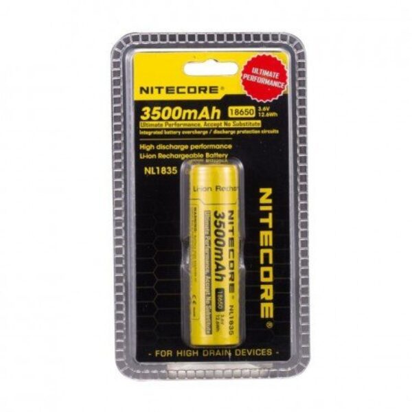 Nitecore NL1835 3500mAh 18650 kaitsmega aku 3.6V - Image 2