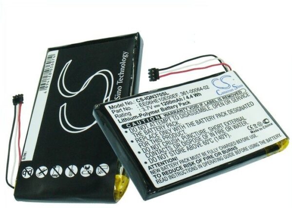 Garmin Nüvi 3700 GPS aku 1200mAh