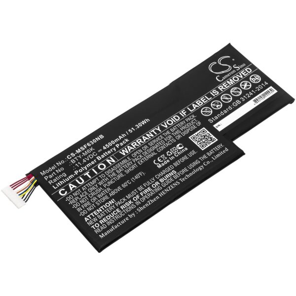 CS sülearvuti aku MSI GF63, GF75 BTY-M6K 11.4V 4500mAh Li-Polymer